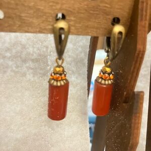 NWT AtriaMinerals Carnelian earrings